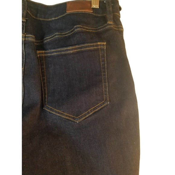 Lands'End Womens Jeans 14 Mid Rise Skinny Stretch Cotton Blend 34x29 - Picture 8 of 11